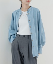 refinedworks | 【refinedworks】コクーン型 が目を惹く デニムシャツチュニック(シャツ/ブラウス)
