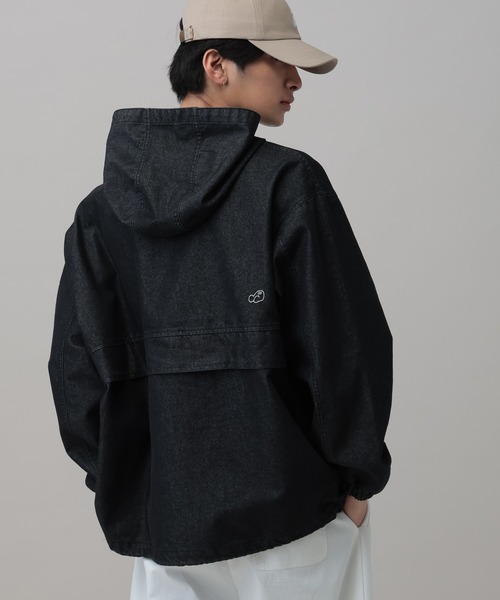 ALAND（エーランド）の「【UNISEX】ALAND／デニムアノラックパーカー（パーカー・レディース・ブラック/ブルー・MEDIUM/LARGE）」の19枚目の写真