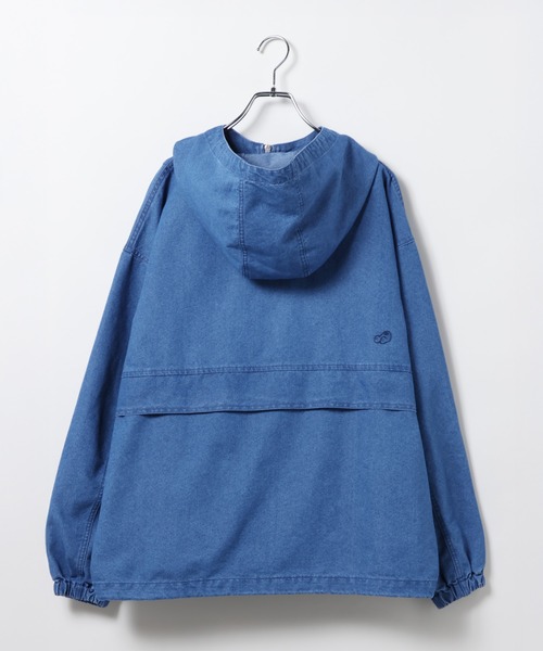 ALAND（エーランド）の「【UNISEX】ALAND／デニムアノラックパーカー（パーカー・レディース・ブラック/ブルー・MEDIUM/LARGE）」の22枚目の写真