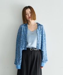 Editt by YECCA VECCA（エディットバイイェッカヴェッカ）の「【2点SET】キャミレイヤードレースシャツ（シャツ/ブラウス）」