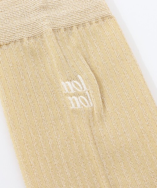 NOLLEY’S（ノーリーズ）の「【nolnol/ノルノル】ラメシアーソックス（ソックス/靴下・レディース・ゴールド/シルバー・FREE）」の7枚目の写真