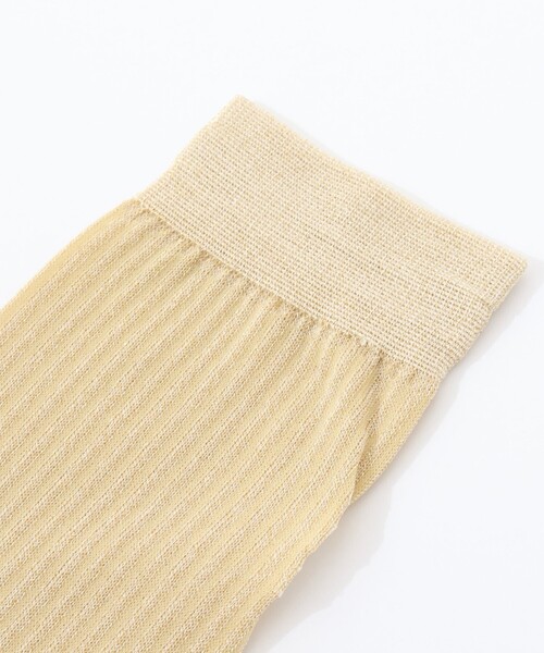 NOLLEY’S（ノーリーズ）の「【nolnol/ノルノル】ラメシアーソックス（ソックス/靴下・レディース・ゴールド/シルバー・FREE）」の8枚目の写真