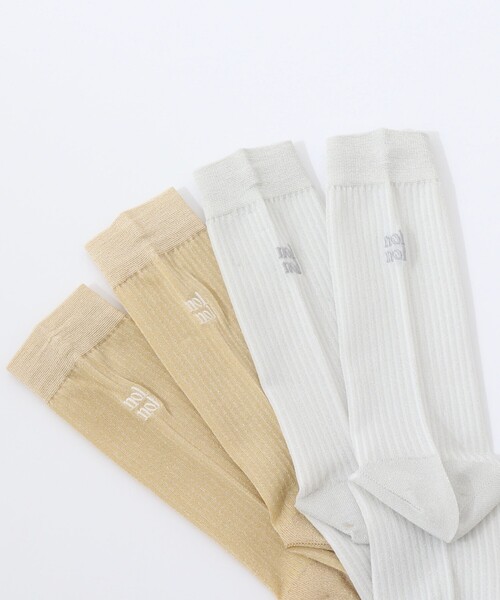 NOLLEY’S（ノーリーズ）の「【nolnol/ノルノル】ラメシアーソックス（ソックス/靴下・レディース・ゴールド/シルバー・FREE）」の11枚目の写真