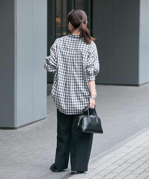 JOURNAL STANDARD（ジャーナルスタンダード）の「【撥水/接触冷感/洗える/UV】リネンナイロンストレッチスラックス（スラックス・レディース・グレー/ベージュ系その他/ブラック・34/38/36）」の14枚目の写真