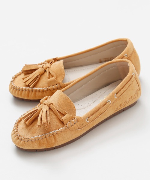 Kahiko(カヒコ)の「【Kahiko】ホロムアモカシン(モカシン/デッキシューズ・レディース・ベージュ/キャメル・M/L)」の9枚目の写真