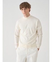 JOHN SMEDLEY | コットン モックネックニットプルオーバー(ニット/セーター)