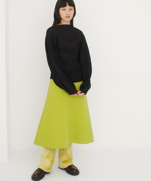 leinwande(ラインヴァンド)の「【leinwande】Wool Skirt(スカート・レディース・ライム・SMALL/MEDIUM)」の5枚目の写真