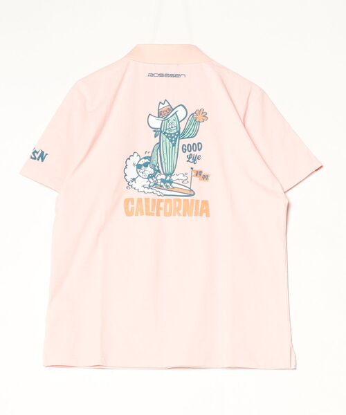 ROSASEN(ロサーセン)の「【Rosasen/GOLF】 ソロナ カラーバリエーション キャラクター半袖ポロ(ポロシャツ・メンズ・ブルー/ピンク/ホワイト・52/50/48)」の7枚目の写真