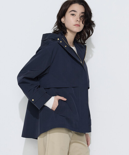 K.T KIYOKO TAKASE(キヨコタカセ)の「コットンナイロングログラン撥水加工 アノラックブルゾン(その他アウター・レディース・グレイッシュベージュ/ピンク系その他/ネイビー・7号/9号)」の3枚目の写真