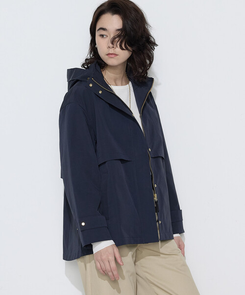 K.T KIYOKO TAKASE(キヨコタカセ)の「コットンナイロングログラン撥水加工 アノラックブルゾン(その他アウター・レディース・グレイッシュベージュ/ピンク系その他/ネイビー・7号/9号)」の6枚目の写真