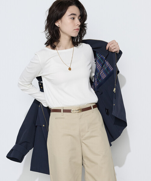 K.T KIYOKO TAKASE(キヨコタカセ)の「コットンナイロングログラン撥水加工 アノラックブルゾン(その他アウター・レディース・グレイッシュベージュ/ピンク系その他/ネイビー・7号/9号)」の11枚目の写真