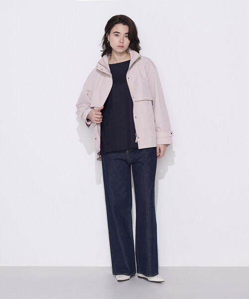 K.T KIYOKO TAKASE(キヨコタカセ)の「コットンナイロングログラン撥水加工 アノラックブルゾン(その他アウター・レディース・グレイッシュベージュ/ピンク系その他/ネイビー・7号/9号)」の13枚目の写真