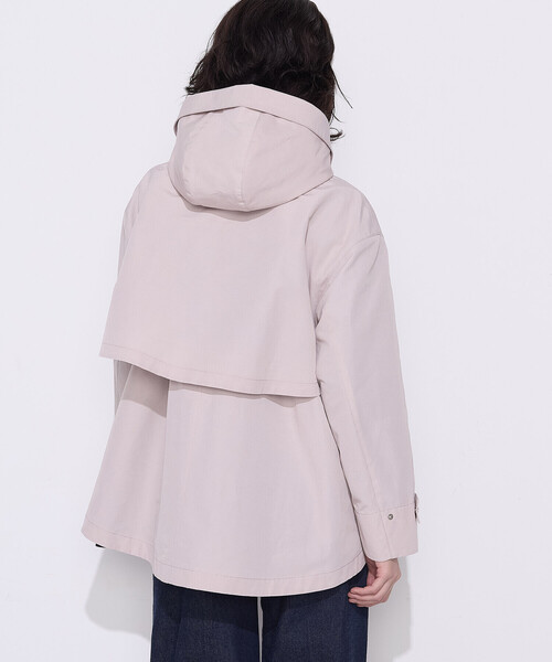 K.T KIYOKO TAKASE(キヨコタカセ)の「コットンナイロングログラン撥水加工 アノラックブルゾン(その他アウター・レディース・グレイッシュベージュ/ピンク系その他/ネイビー・7号/9号)」の18枚目の写真