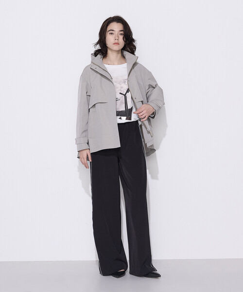 K.T KIYOKO TAKASE(キヨコタカセ)の「コットンナイロングログラン撥水加工 アノラックブルゾン(その他アウター・レディース・グレイッシュベージュ/ピンク系その他/ネイビー・7号/9号)」の21枚目の写真