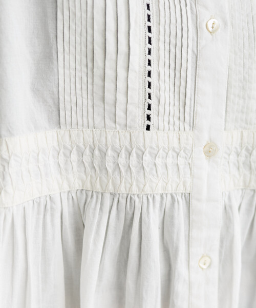 FREAK'S STORE（フリークスストア）の「インド ピンタック チュニックブラウス/ ミニワンピース（シャツ/ブラウス・レディース・ブラック/ラベンダー/その他1/オフホワイト/ターコイズブルー・ﾌﾘ-）」の18枚目の写真