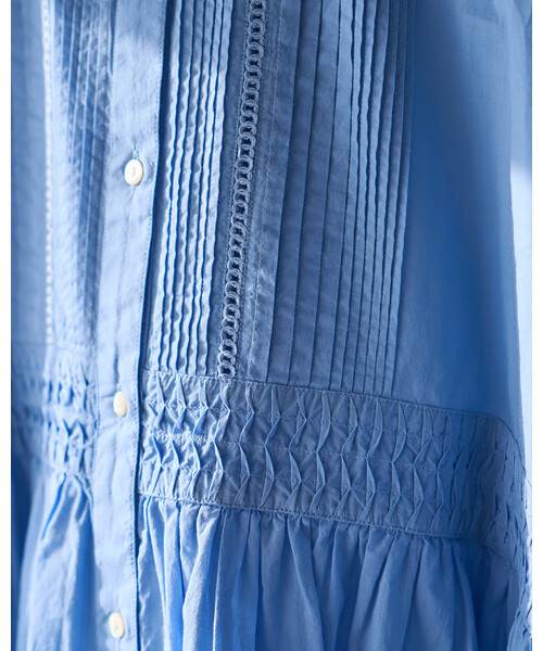 FREAK'S STORE（フリークスストア）の「インド ピンタック チュニックブラウス/ ミニワンピース（シャツ/ブラウス・レディース・ブラック/ラベンダー/その他1/オフホワイト/ターコイズブルー・ﾌﾘ-）」の20枚目の写真