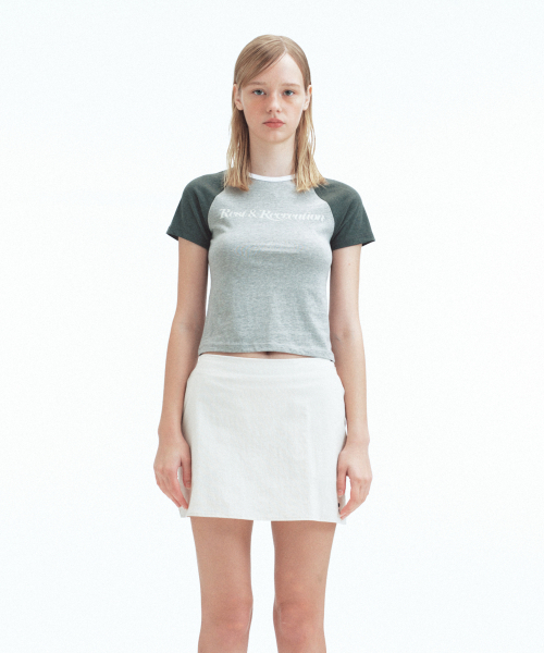 Rest&Recreation（レストアンドレクリエーション）の「RAGLAN HALF SLEEVE TOP - GREY（Tシャツ/カットソー・レディース・その他・MEDIUM/SMALL）」の3枚目の写真