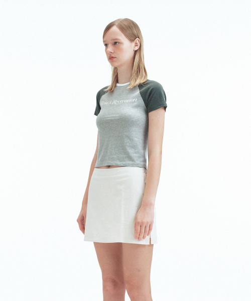 Rest&Recreation（レストアンドレクリエーション）の「RAGLAN HALF SLEEVE TOP - GREY（Tシャツ/カットソー・レディース・その他・MEDIUM/SMALL）」の4枚目の写真