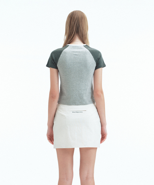 Rest&Recreation（レストアンドレクリエーション）の「RAGLAN HALF SLEEVE TOP - GREY（Tシャツ/カットソー・レディース・その他・MEDIUM/SMALL）」の5枚目の写真