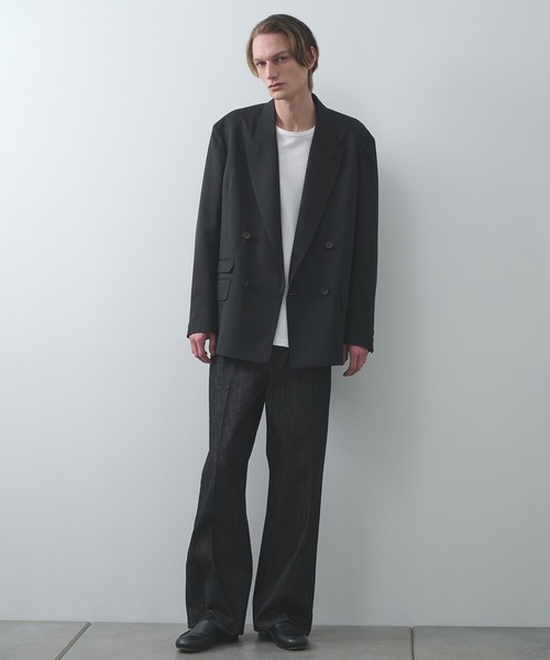 STUDIOUS（ステュディオス）の「【STUDIOUS】Double Breasted Jacket（テーラードジャケット・メンズ・ブラック系2/ダークグレー/ブラック・1/2）」の5枚目の写真