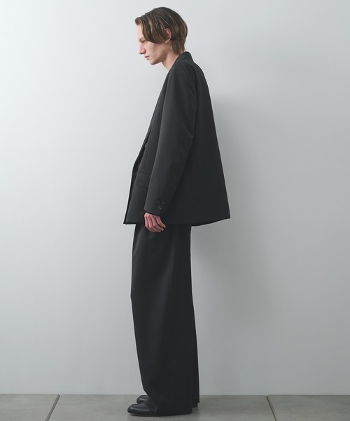 STUDIOUS（ステュディオス）の「【STUDIOUS】Double Breasted Jacket（テーラードジャケット・メンズ・ブラック系2/ダークグレー/ブラック・1/2）」の7枚目の写真