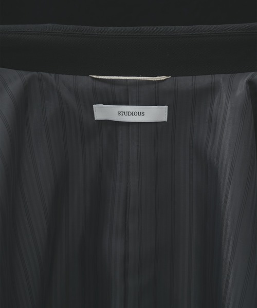 STUDIOUS（ステュディオス）の「【STUDIOUS】Double Breasted Jacket（テーラードジャケット・メンズ・ブラック系2/ダークグレー/ブラック・1/2）」の14枚目の写真