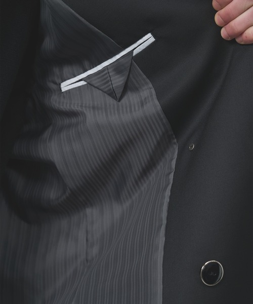 STUDIOUS（ステュディオス）の「【STUDIOUS】Double Breasted Jacket（テーラードジャケット・メンズ・ブラック系2/ダークグレー/ブラック・1/2）」の16枚目の写真