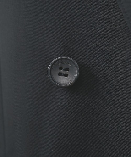 STUDIOUS（ステュディオス）の「【STUDIOUS】Double Breasted Jacket（テーラードジャケット・メンズ・ブラック系2/ダークグレー/ブラック・1/2）」の18枚目の写真