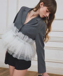 EIMY ISTOIRE（エイミーイストワール）の「ボリュームチュールジャケット（その他アウター）」