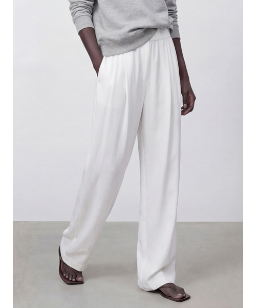 ACUD(アクド)の「Barrel Bending Pants _White(スラックス・レディース・ホワイト・SMALL/MEDIUM)」の2枚目の写真