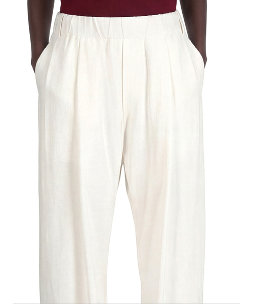 ACUD(アクド)の「Barrel Bending Pants _White(スラックス・レディース・ホワイト・SMALL/MEDIUM)」の3枚目の写真