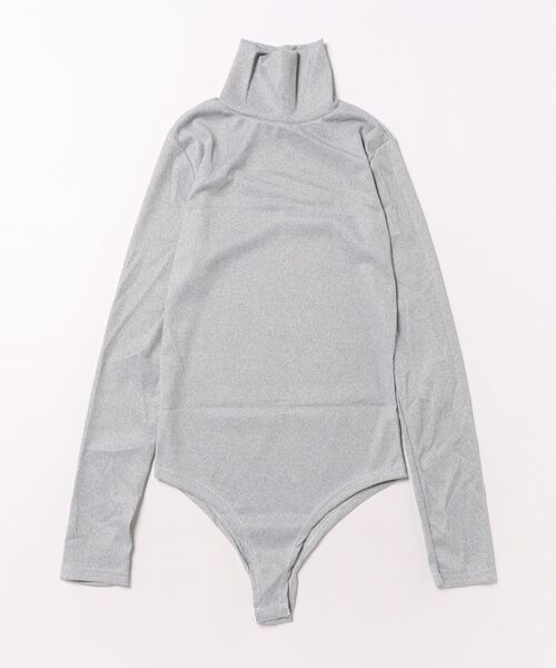 Burner(バーナー)の「【lux sea jewelry(ラックス・シー・ジュエリー)】ハイネック 長袖 ボディスーツ lux-swim-4-11【RBTS】(Tシャツ/カットソー・レディース・ブラック/オフホワイト/グレー・M/S)」の1枚目の写真