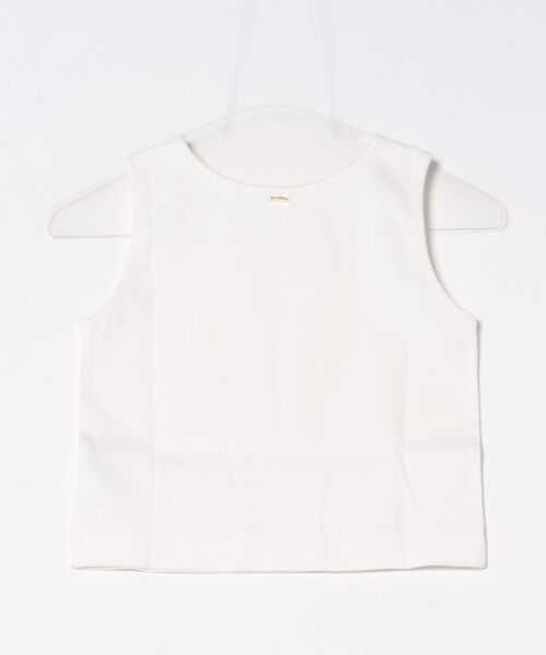 LUDICRUM（ルーディクルム）の「Rib cut short tank top（タンクトップ・レディース・オフホワイト/クリーム/ブラック・FREE）」の14枚目の写真