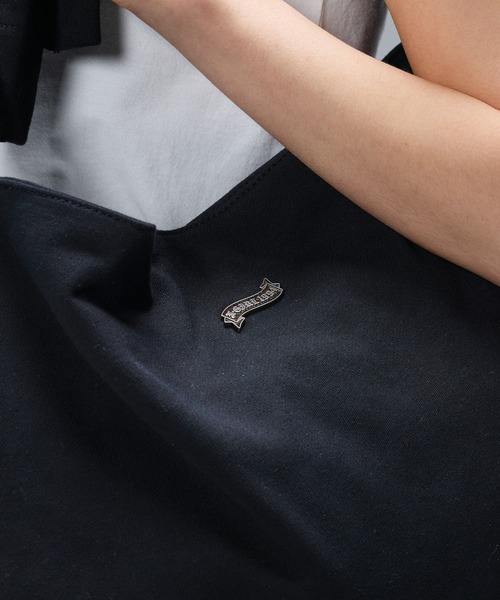 X-girl(エックスガール)の「SWEAT SHOULDER BAG(ショルダーバッグ・レディース・ブラック/アッシュ・ONE SIZE)」の7枚目の写真