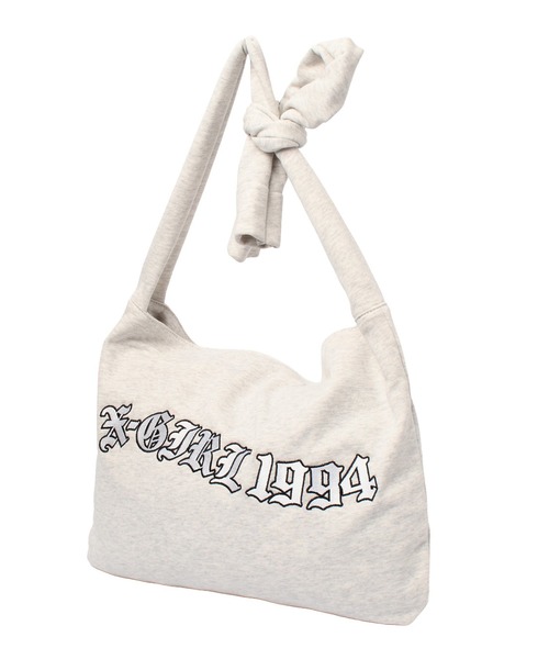 X-girl(エックスガール)の「SWEAT SHOULDER BAG(ショルダーバッグ・レディース・ブラック/アッシュ・ONE SIZE)」の8枚目の写真