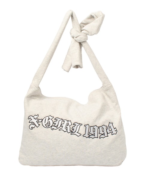 X-girl(エックスガール)の「SWEAT SHOULDER BAG(ショルダーバッグ・レディース・ブラック/アッシュ・ONE SIZE)」の9枚目の写真
