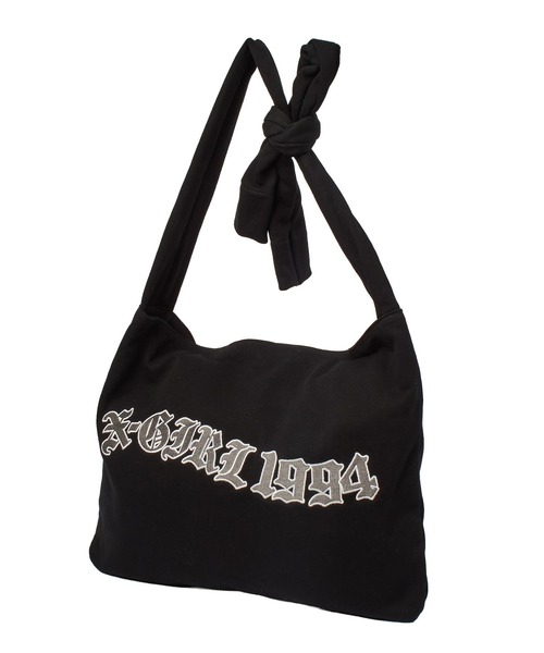 X-girl(エックスガール)の「SWEAT SHOULDER BAG(ショルダーバッグ・レディース・ブラック/アッシュ・ONE SIZE)」の10枚目の写真