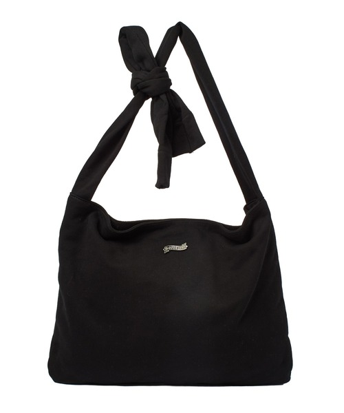 X-girl(エックスガール)の「SWEAT SHOULDER BAG(ショルダーバッグ・レディース・ブラック/アッシュ・ONE SIZE)」の12枚目の写真