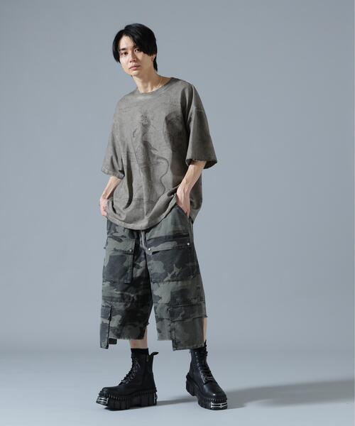 DANKE SCHON（ダンケシェーン）の「DankeSchon/ダンケシェーン/SPRAY BURN S/S TEE COCKATRICE（Tシャツ/カットソー・メンズ・ベージュ・L/M）」の9枚目の写真