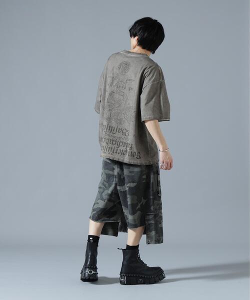 DANKE SCHON（ダンケシェーン）の「DankeSchon/ダンケシェーン/SPRAY BURN S/S TEE COCKATRICE（Tシャツ/カットソー・メンズ・ベージュ・L/M）」の10枚目の写真