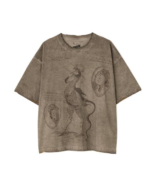 DANKE SCHON（ダンケシェーン）の「DankeSchon/ダンケシェーン/SPRAY BURN S/S TEE COCKATRICE（Tシャツ/カットソー・メンズ・ベージュ・L/M）」の11枚目の写真