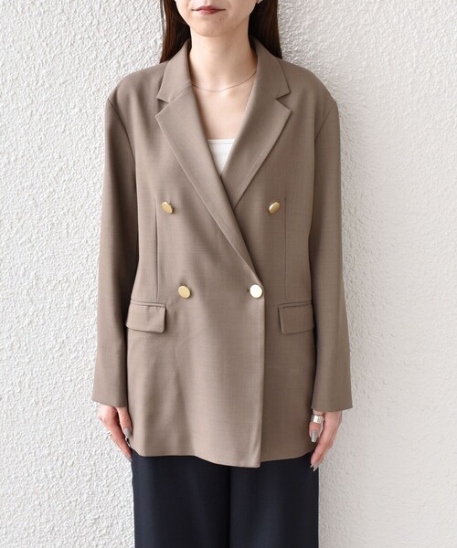 M'S STYLE ミリタリースタイル ダブルブレストジャケット　メタルボタン M'S STYLE ミリタリースタイル ダブルブレストジャケット メタルボタン