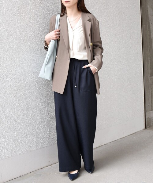 M'S STYLE ミリタリースタイル ダブルブレストジャケット　メタルボタン スタイリッシュ4ボタンダブルブレスト《メタル釦》 (ACJK3110-11