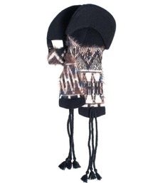 SEVESKIG（セヴシグ）の「seveskig/セブシグ/Fair Isle Ear Knit Hood Cap（ニットキャップ/ビーニー）」