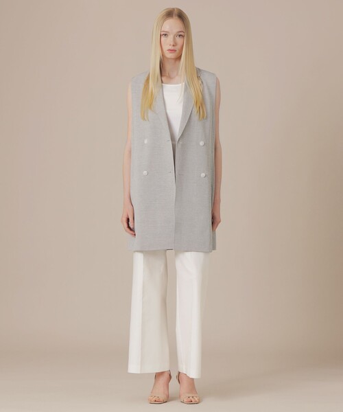 MACKINTOSH LONDON（マッキントッシュ ロンドン）の「リネンレーヨンストレッチジレ（ベスト・レディース・グレー系その他2・40/38）」の3枚目の写真