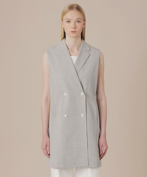 MACKINTOSH LONDON（マッキントッシュ ロンドン）の「リネンレーヨンストレッチジレ（ベスト・レディース・グレー系その他2・40/38）」の4枚目の写真