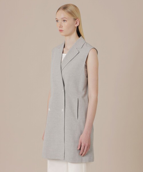 MACKINTOSH LONDON（マッキントッシュ ロンドン）の「リネンレーヨンストレッチジレ（ベスト・レディース・グレー系その他2・40/38）」の5枚目の写真