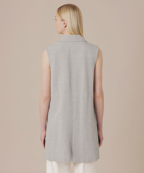 MACKINTOSH LONDON（マッキントッシュ ロンドン）の「リネンレーヨンストレッチジレ（ベスト・レディース・グレー系その他2・40/38）」の6枚目の写真
