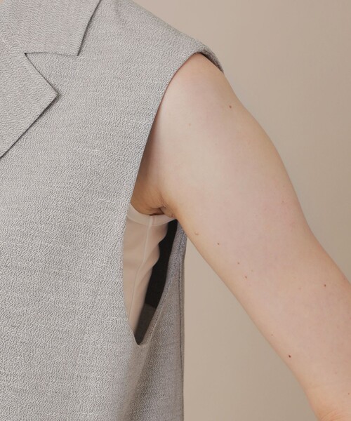 MACKINTOSH LONDON（マッキントッシュ ロンドン）の「リネンレーヨンストレッチジレ（ベスト・レディース・グレー系その他2・40/38）」の7枚目の写真