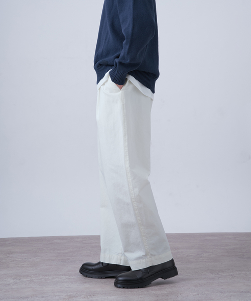 B.C STOCK（ベーセーストック）の「SCI-SCI グログラン EASY PT（その他パンツ・メンズ・アイボリー/ネイビー・LARGE/MEDIUM）」の5枚目の写真